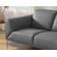 Causeuse en cuir gris Michailas