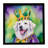 Kuvasz King of Mardi Gras Framed Metal Print