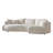 Curved Sofa with Ingenious Shape Beige