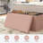 43Inches Storage Ottoman Bench, Folding Footrest Padded Seat, Storage Chest Long Shoes Bench, Holds Up To 660 Lbs, For Living Room, Entryway, Bedroom-1832652269