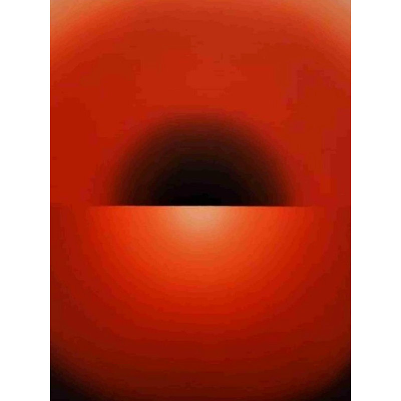 Méditation rouge, peinture d'art acrylique par Ghanshyam Gupta - 36 po x 36 po, peinture abstraite vibrante sur toile, inspiration spirituelle mandala, décoration murale pour la méditation et l'attention
