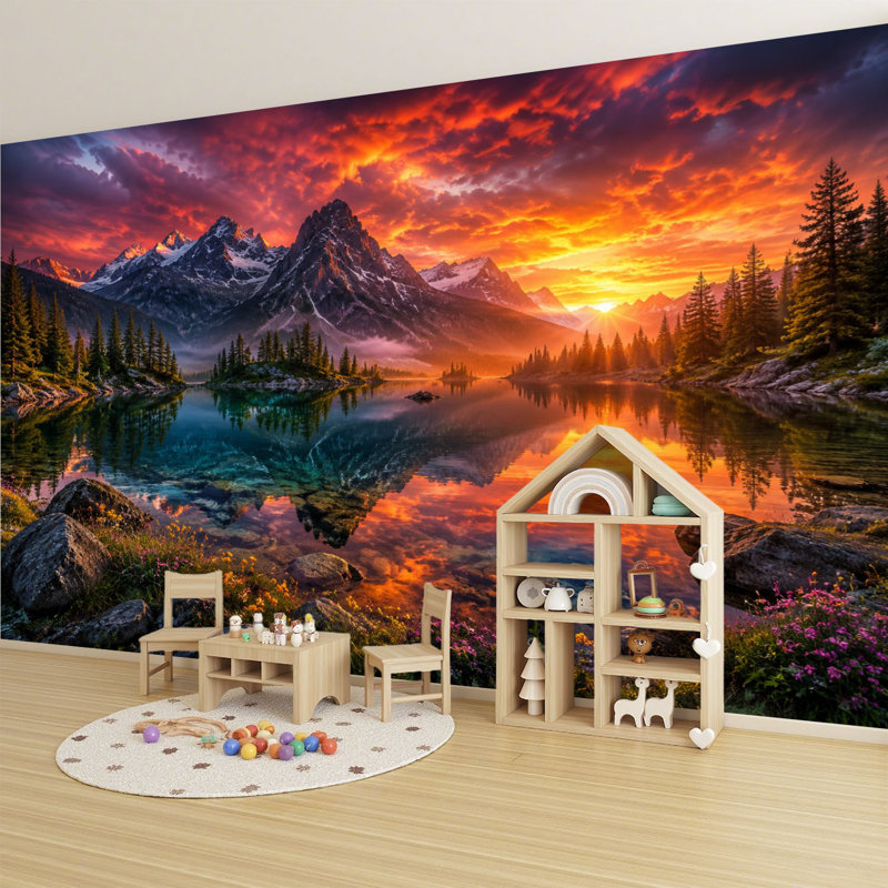 Adhésif mural amovible Peel and Stick, L 68,88 po x l 96 po