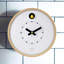 Horloge coucou à pois blancs