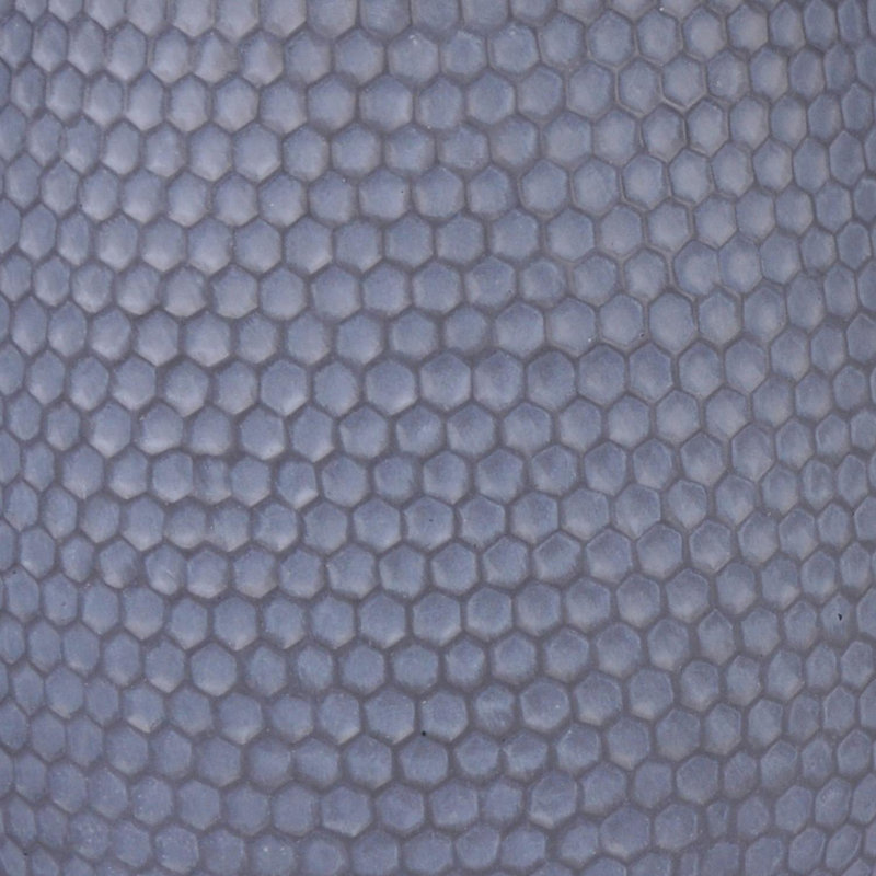 Concrete Effect Round Planter on Hardwood Legs, Round Indoor Plant Pot Stand for Indoor Plants, Indoor Flower Pot with Honeycomb Pattern