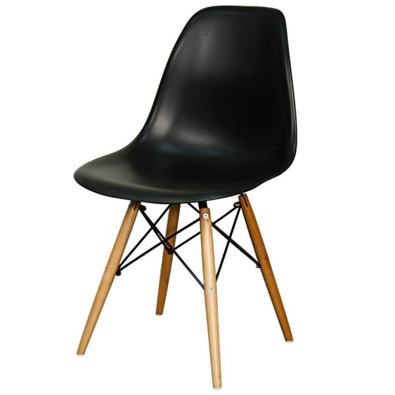 17.5'' H Side Chair, Black