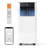 Simzlife 8,000 (Doe) Btu Portable Air Conditioner 250 Sq. Ft. With Dehumidifier With Remote In White-126437372