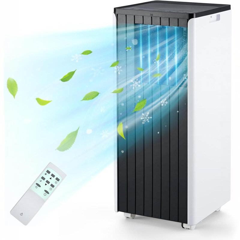 Climatiseur portatif avec télécommande, refroidissement, déshumidificateur et ventilateur pour le salon et la chambre à coucher