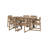 7-Piece HDPE Outdoor Dining Set, Patio Dining Set with Weather-Resistant Patio Table And 6 Armrest Chairs-35350698-35350697