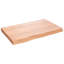 Tablette murale Loon Peak® brun clair traité bois massif chêne-1050119615
