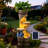 35.6" Solar Outdoor Water Fountain - Relief Leaf Design 4 Tiers Modern Cascading Bowls And Garden Fountains With Lights For Patio, Deck, Porch, Lawns, Backyard And Home Art Decor