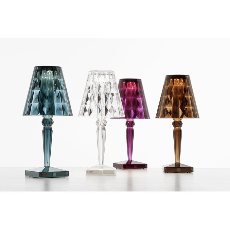Big LED Table Lamp, Light Blue, Plug In