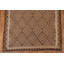 Tapis oriental brun en laine Kilim 6 x 8