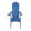 Méridienne de patio d'extérieur, de couleur bleu foncé, fabriquée en matériau robuste de taille haute, équipée d'accessoires en acier inoxydable 304-1119627346