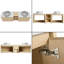 Ensemble de meuble-lavabo double mural 72 po avec lavabo en céramique et tablettes Greythor, ensemble de meuble-lavabo double 72 po avec plateau en pierre reconstituée-2114854934-2123716343