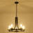 Emalee 5 - Light Wagon Wheel Chandelier