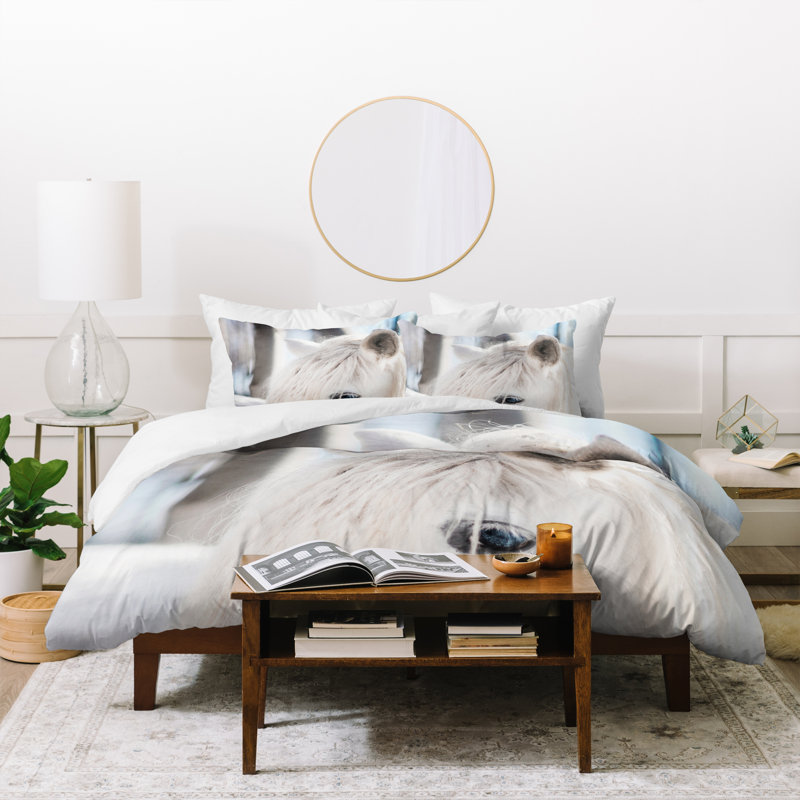 Farmhouse / Country Polyester Duvet Cover, Twin Duvet Cover +  1 Sham