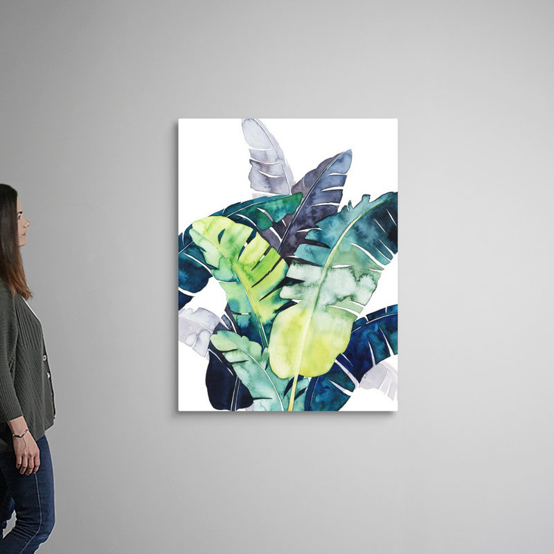 Art mural sur toile Twilight Palms II, Toile tendue, H 48 po x l 36 po