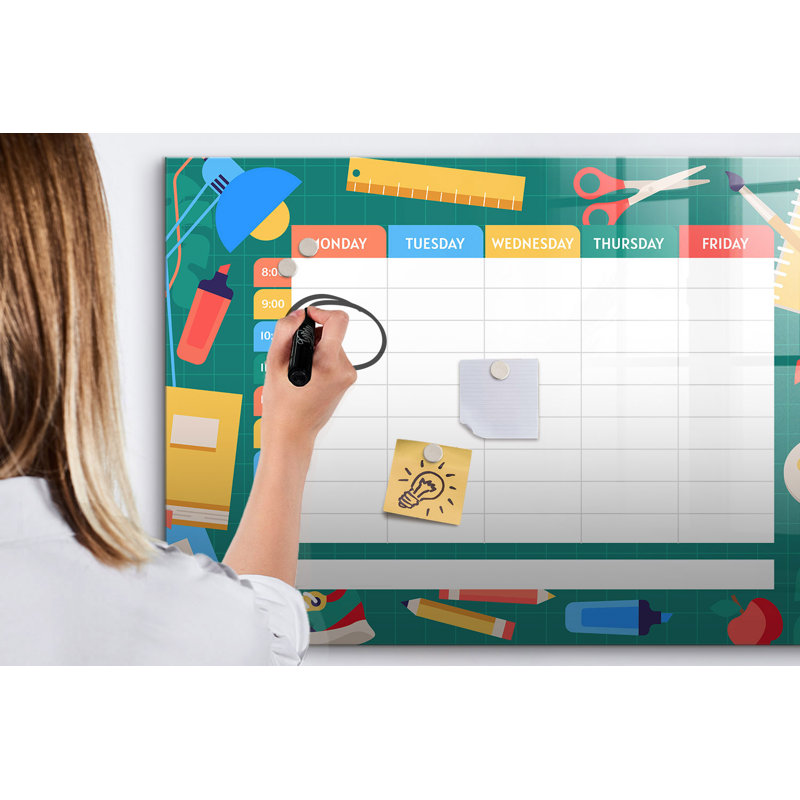 Magnetic Glass Dry Erase Board