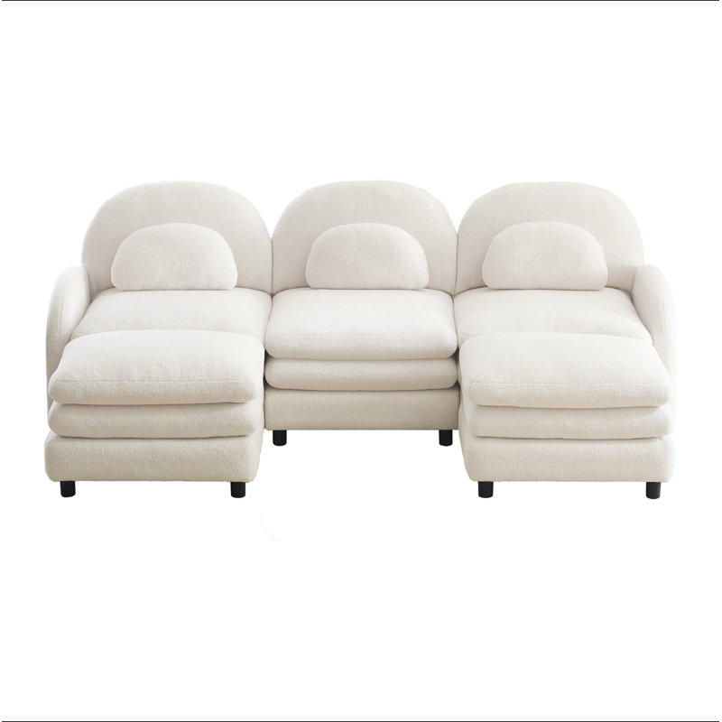 Canapé 3 places Teddy, White Teddy