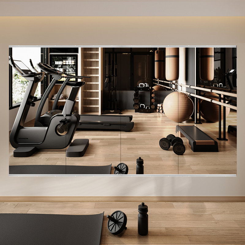 Miroir Home Gym, 56" × 16", 4 pièces