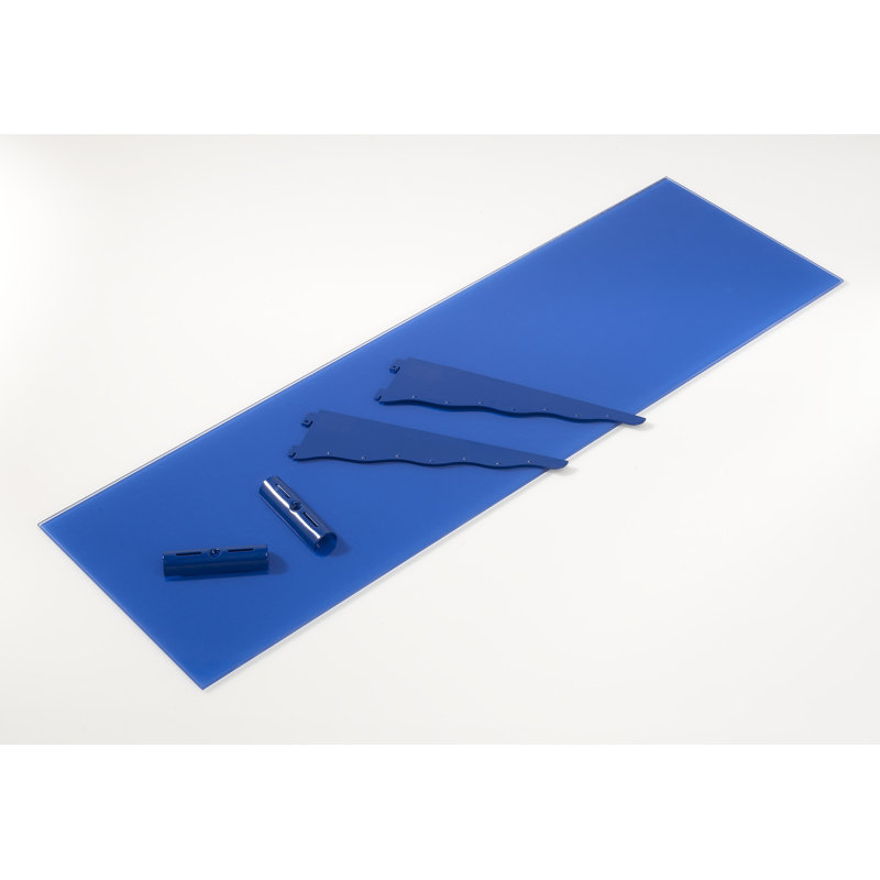Tablette Chyeanne, Bleu, H 4 po x l 36 po x P 11 po