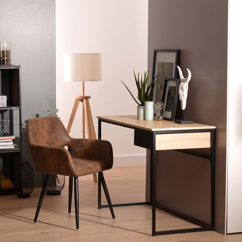 Legette Task Chair, Brown, Microfiber