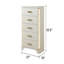5-Drawer Chest with side LED Lightning made with Wood