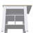 Adeline 3-Shelf Kitchen Island White And Macadamia