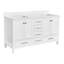  Meuble-lavabo de salle de bain, armoire de rangement pour cadre de salle de bain, comptoir de meuble-lavabo autoportant avec double cuve-1424377916