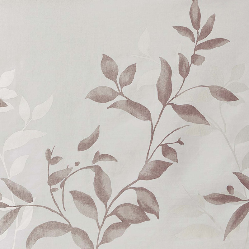 Burnout Printed Curtain Panel(Only 1 Pc Panel), 50" W x 84" L, White/Pink