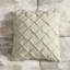 Bourre décorative en mélange de coton texturé gris, taupe et crème 1-120258446