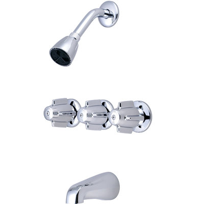 Ensemble de robinet de baignoire et douche à poignée triple auvent
