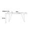 Table moderne en noyer fritté Modern-129156992