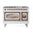 ILVE Nostalgie II Series Noblesse 48 inch Dual Fuel Range with 8 Sealed Burners, Griddle (Glass Door)-112295452-112295451