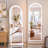 Modern & Contemporary Lighted  Arch Full Length Mirror with Temepered Glass & 3 Years Warranty-1918269709-1918269686