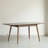 Walnut Colour Solid Oak Round Corner Diagonal Leg Telescopic Table 1.2-1.6M, For 6-8 People To Meet Dining Table Wood (Walnut Colour)