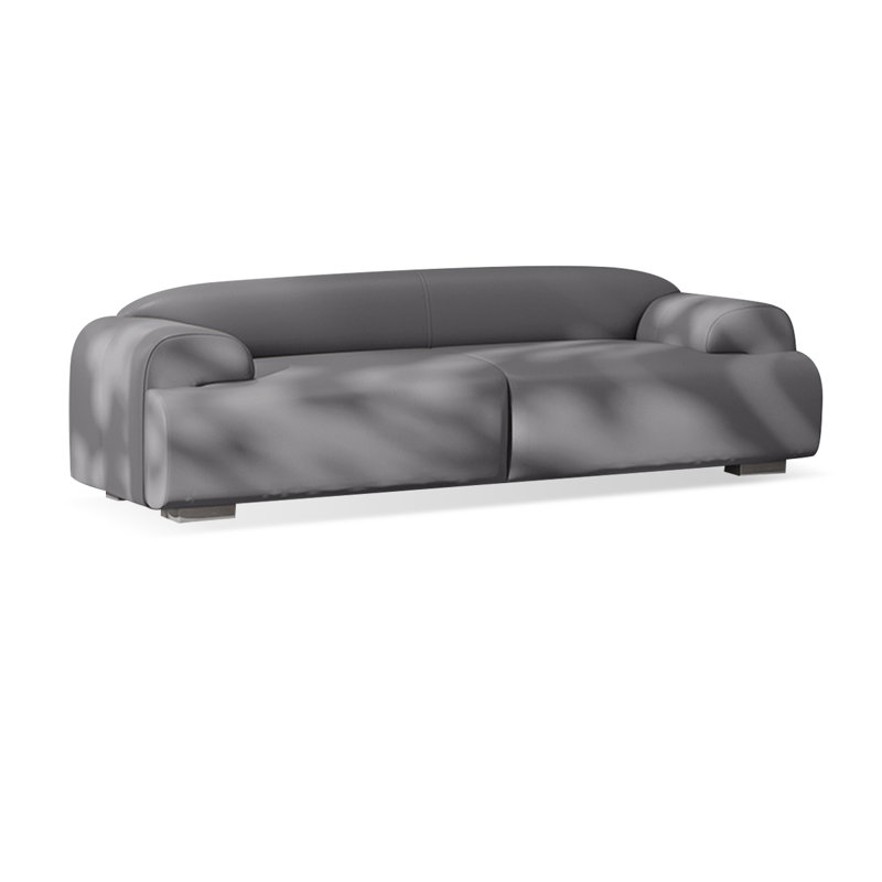 Banc avec revêtement, Gris, H 22,05 po x l 59,06 po x P 19,69 po