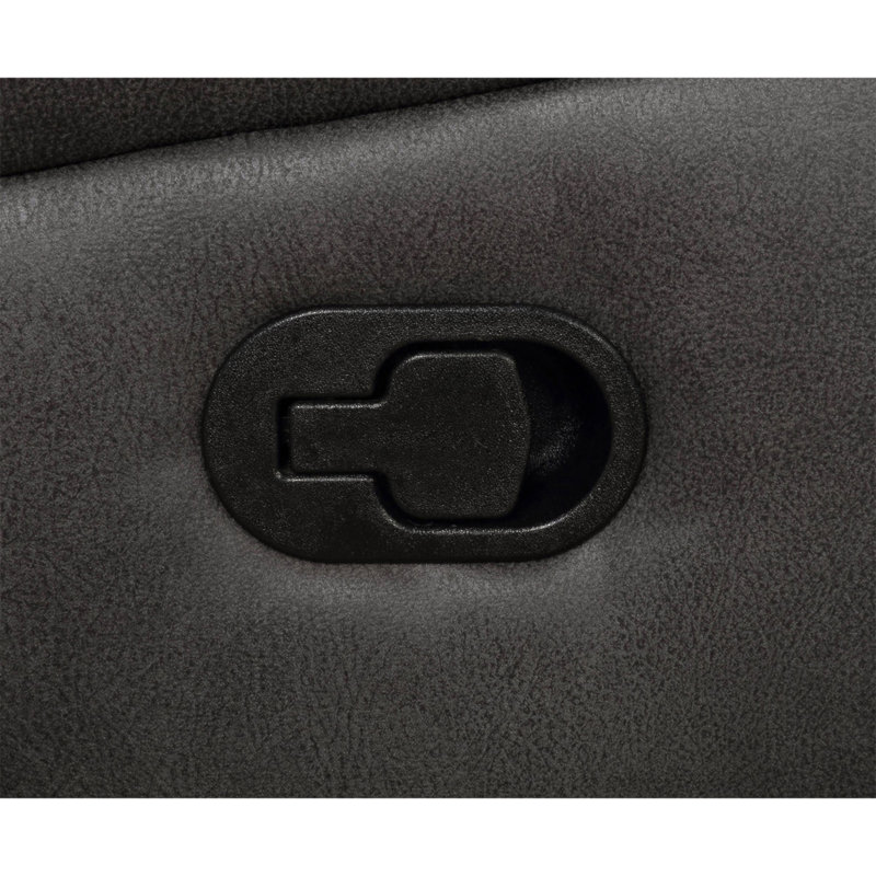 Fauteuil inclinable et oscillant rembourré Franklin Charcoal