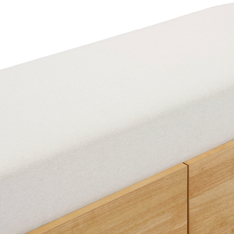 Upholstered Storage Ottoman Bench