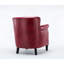 Luxueux fauteuil club avec un tissu souple semblable au cuir et une finition cloutée matte classique, combinant confort et élégance pour tout espace de vie.-1102331275