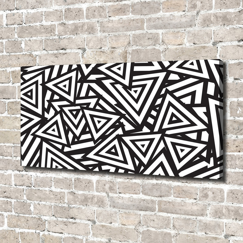 Triangles Background - Wrapped Canvas Print