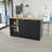Kitchen Island Padua, Kitchen, Black