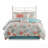 7 Piece Cotton Sateen Comforter Set Coral Cal King