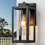 Matte Black 28.5cm H Outdoor Sconce