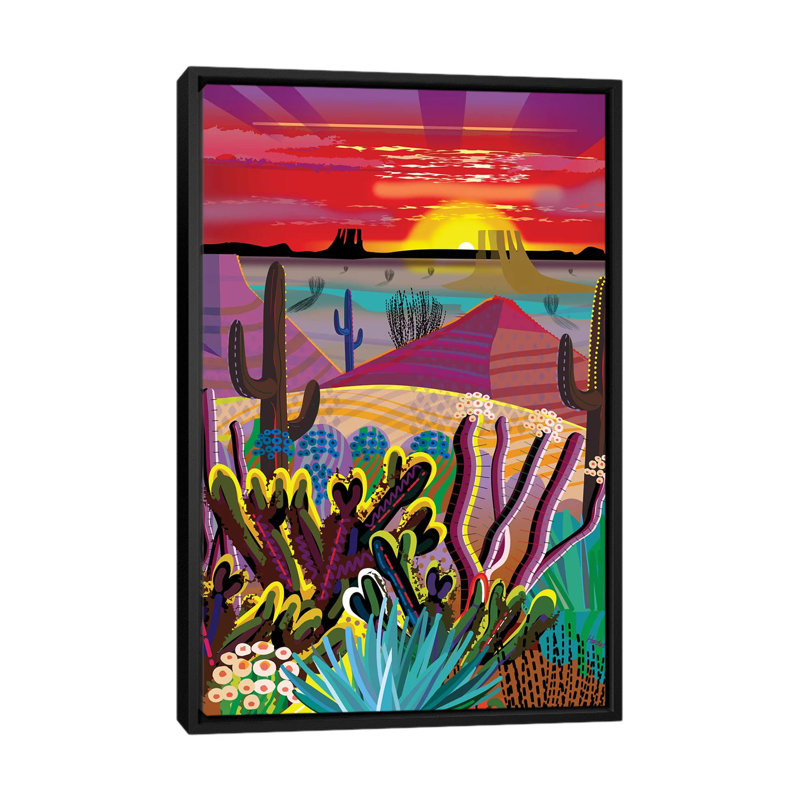 «The Desert in Your Mind» par Charles Harker, impression sur toile tendue, H 60 po x l 40po x P 1,5 po, Toile avec cadre noir
