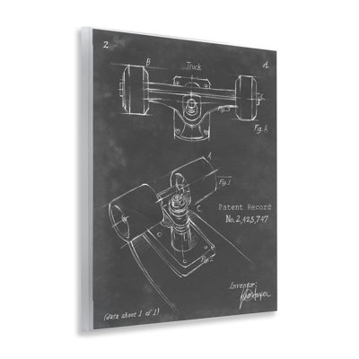 «Skateboard Truck Blueprint Art» par Ethan Harper