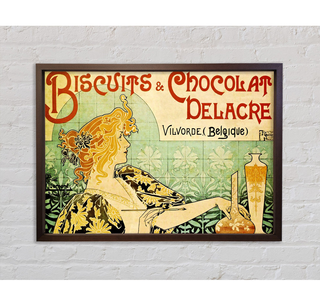 Biscuits And Chocolat Delacre - Einzelner Bilderrahmen Kunstdrucke auf Leinwand