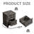 Nightstand With Charging Station, Farmhouse End Table-1597379607