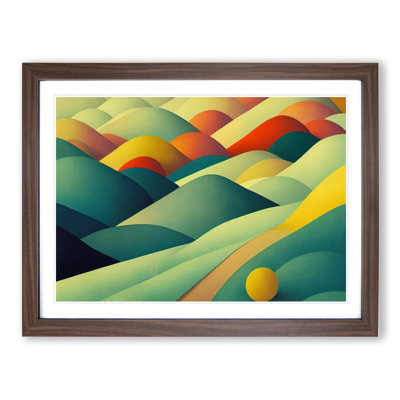 Beaming Spring Meadow Landscape - Single Picture Frame Print