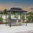 Aluminum Hardtop Grill Gazebo with Lighted-111480739-111480740